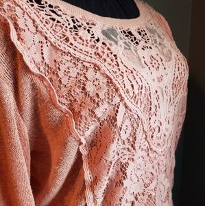 Daytrip long sleeve light coral shirt.